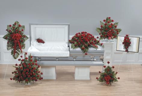 Red Rose Sympathy Arrangements