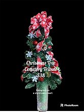 Christmas Cemetery Christmas Tree