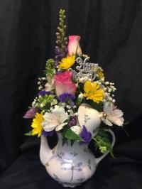 Mixed Fresh Flower Basket